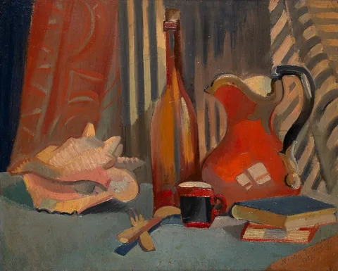Nicolas Poliakoff, STILL LIFE, 1937, oil on panel