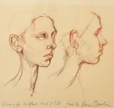 Brian Bourke, DRAWING FOR SCULPTURE, HEAD OF E.M.