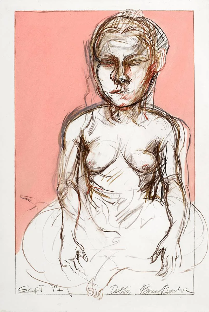 DEBBIE by Brian Bourke, 1994, pastel and watercolour, offered Mar 2022