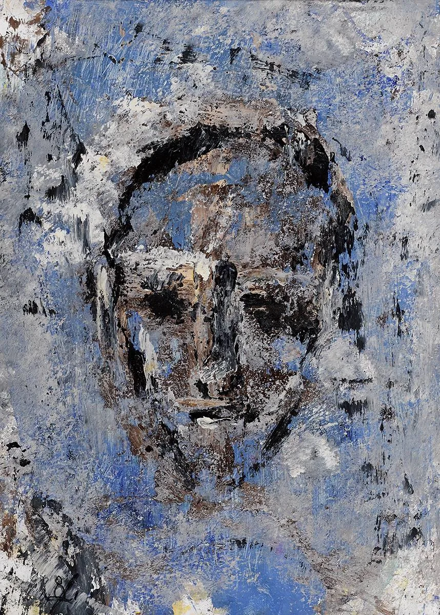 HEAD by John Kingerlee, 2021, oil, sold Mar 2022