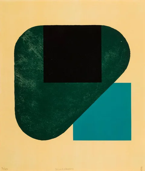 SLING GREEN by Richard Gorman, lithograph; (no. 5 from an edition of 20), sold Mar 2022