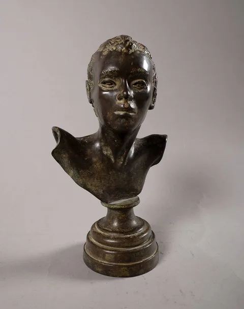 Paddy Campbell, FEMALE BUST, bronze; (no. 13 from an edition of 100)