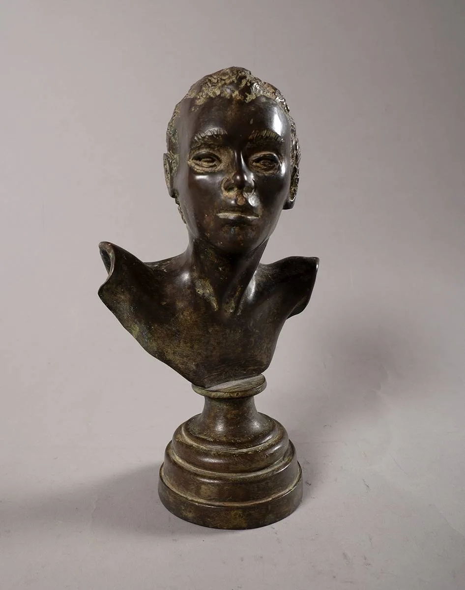 FEMALE BUST by Paddy Campbell, bronze; (no. 13 from an edition of 100), offered Mar 2022