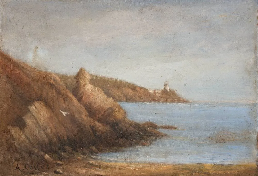 DUBLIN BAY FROM SUTTON by Alexander Colles, oil on board, sold Mar 2022