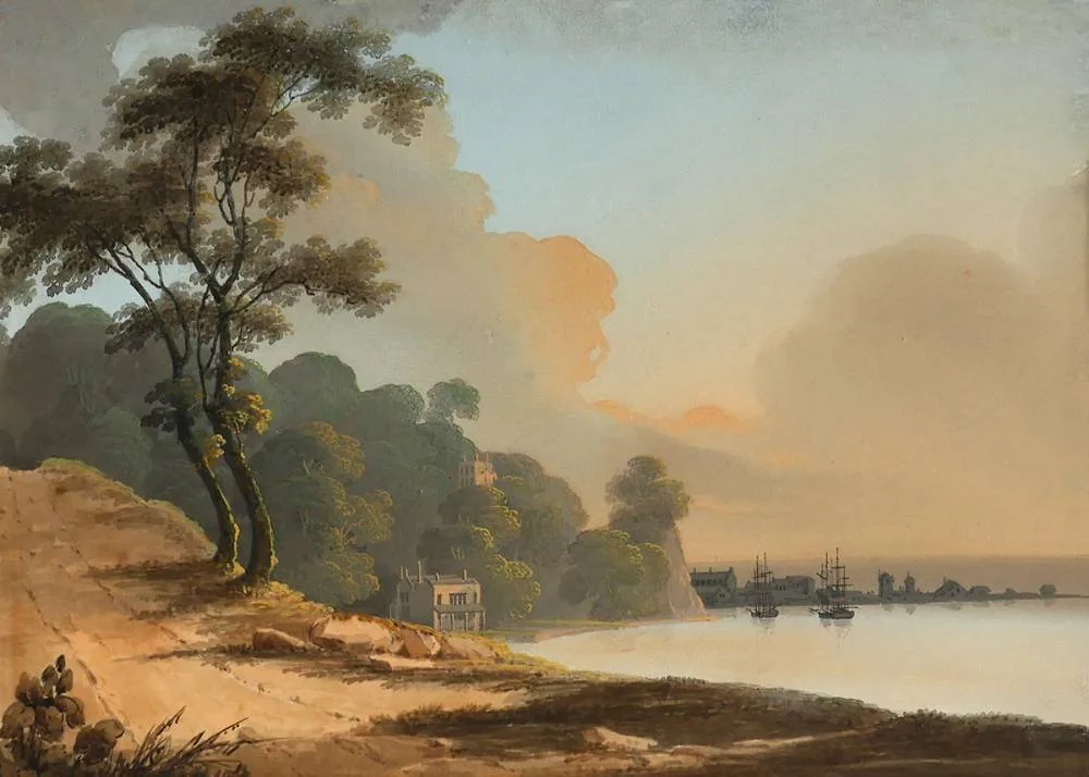 COASTAL SCENE by Thomas Walmsley, watercolour, offered Mar 2022