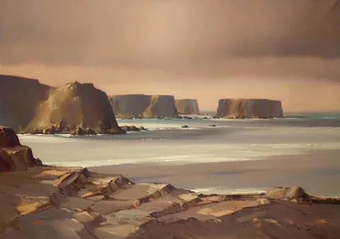 Arthur H. Twells, DIAMOND ROCKS, KILKEE, COUNTY CLARE, oil on canvas