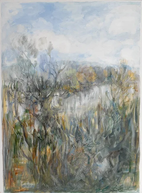 Leo Toye, LANDSCAPE, gouache and watercolour