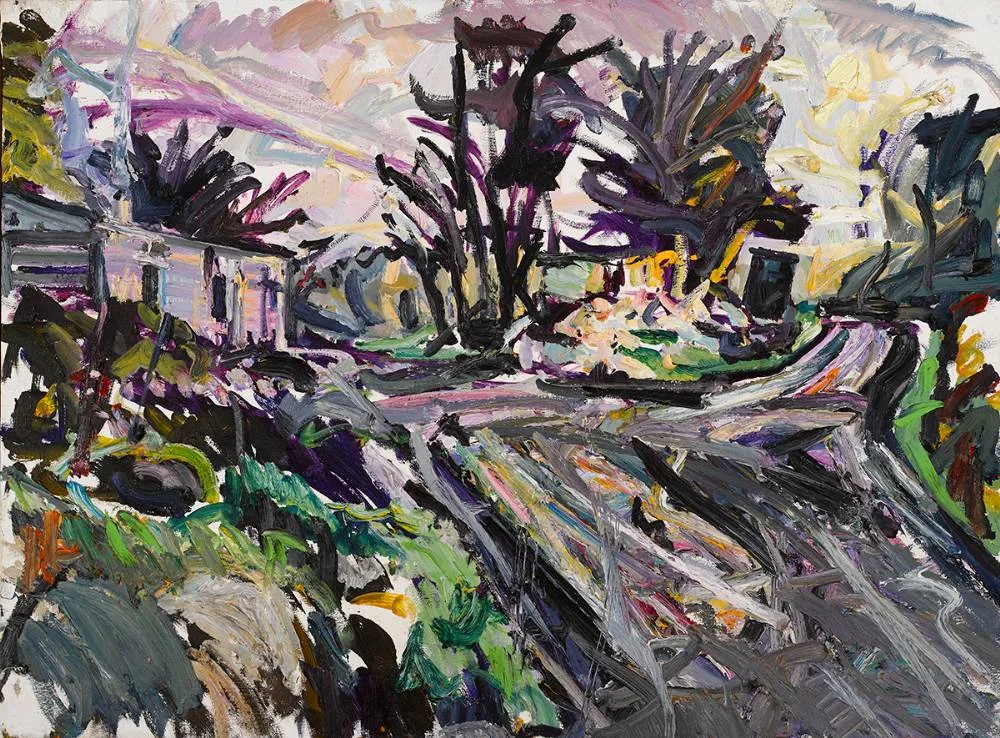 LANDSCAPE by Brian MacMahon, 1994, oil on canvas, sold Mar 2022