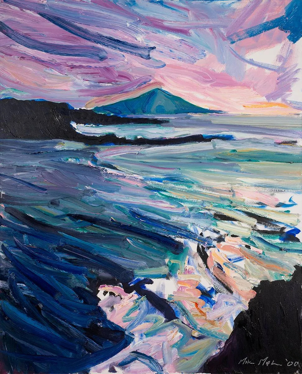 COASTAL SCENE by Brian MacMahon, 2000, oil on canvas; (unframed), sold Mar 2022