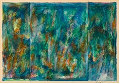 Lorcan Walshe, MAHLER'S FOURTH, 1987, watercolour and coloured pencils