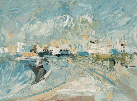 Leonard Sexton, SKERRIES, COUNTY DUBLIN II, oil on board
