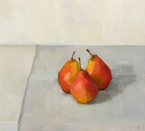 Sarah Spackman, THREE PEARS, 2002, oil on canvas
