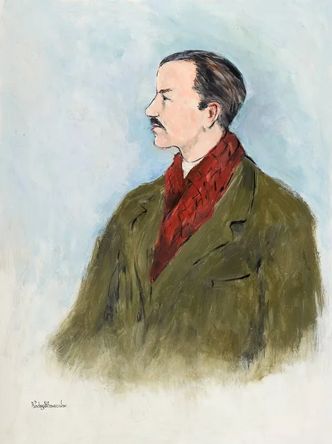 Gladys Maccabe, PORTRAIT OF GEORGE CAMPBELL, 1999, oil on canvas