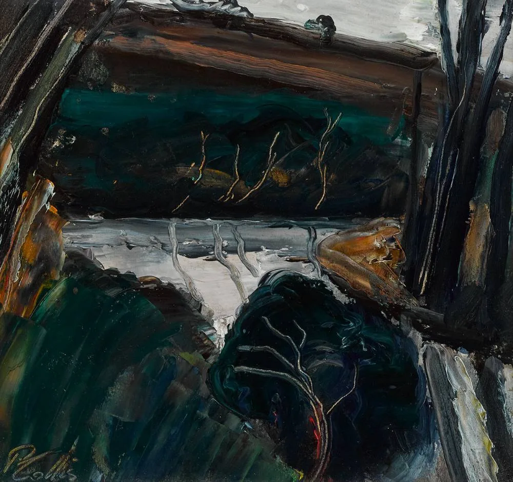 SLADE BROOK by Peter Collis, oil on board, offered Mar 2022