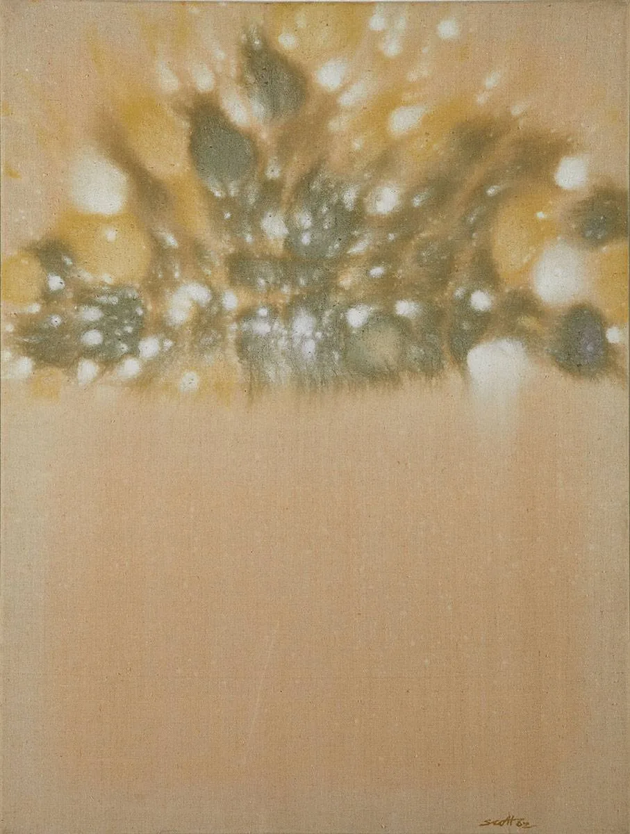 PAINTING by Patrick Scott, 1962, oil on linen, sold Mar 2022