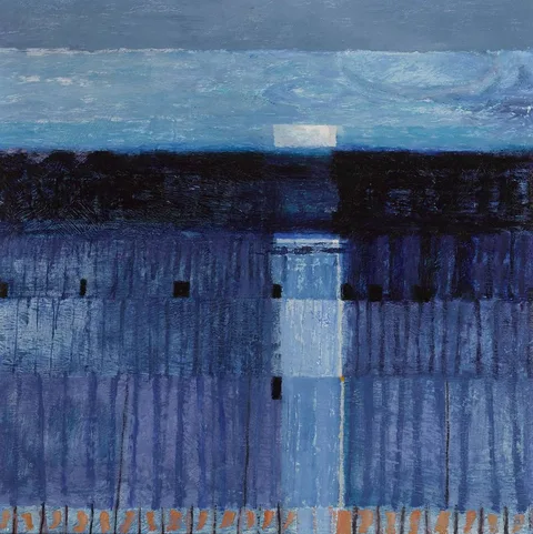 Colin Middleton, EVENING, BOA ISLAND, COUNTY FERMANAGH, oil on board