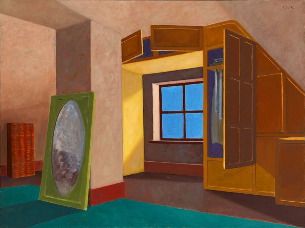 INTERIOR SCENE by Stephen McKenna, 1997, oil on canvas, offered Mar 2022