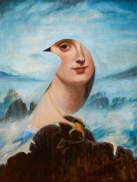 Margaret Corcoran, EYE OF THE STORM, oil on canvas