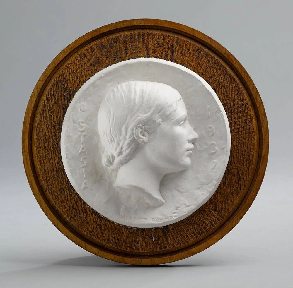 STASIA by Jerome Connor, 1937, plaster on wooden base, offered Mar 2022