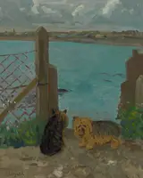 Patrick Leonard, IGGY AND DUKIE AT RED ISLAND, SKERRIES, COUNTY DUBLIN