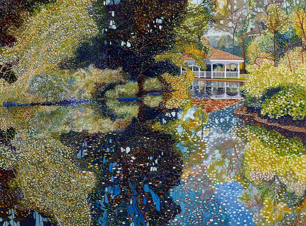 Victor Richardson, ST. STEPHEN'S GREEN, DUBLIN, 2015, oil on canvas