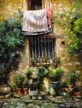 Mark O'Neill, OUT TO DRY, ST. PAUL DE VENCE, FRANCE