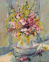 James S. Brohan, STILL LIFE WITH FLOWERS