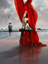 Jimmy Lawlor, DOG ON A STOOL