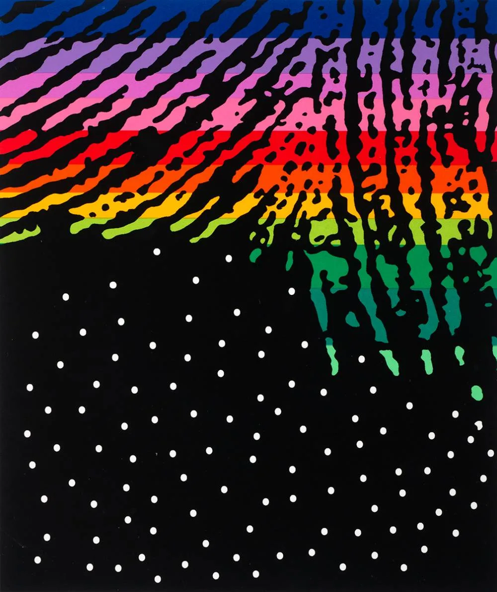 CHRISTMAS GREETING CARD by Patrick Scott, 2003, colour print; (edition no. 104), sold Dec 2021