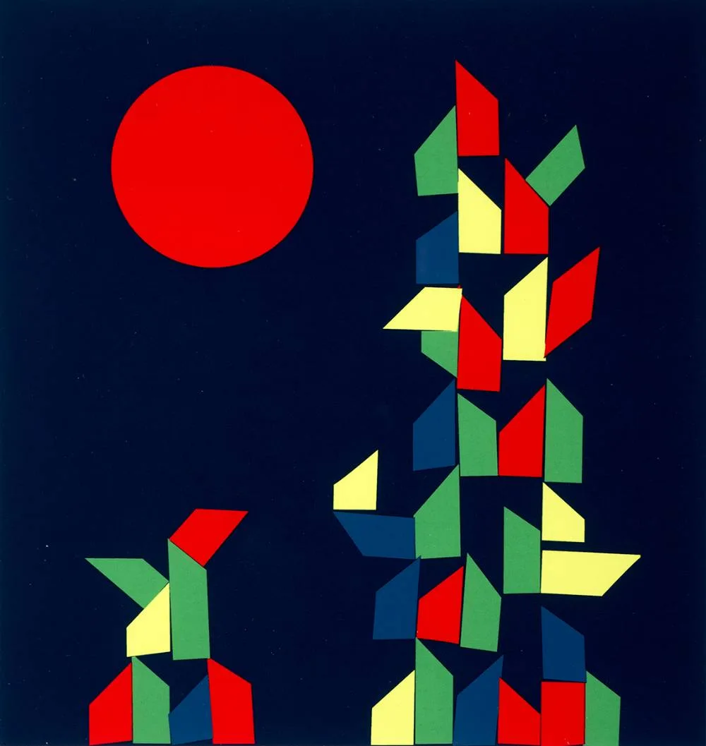 CHRISTMAS GREETING CARD by Patrick Scott, 2005, colour print; (edition no. 191), sold Dec 2021