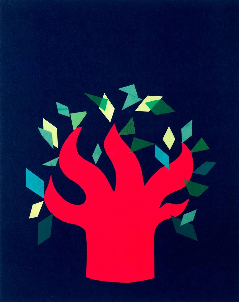 CHRISTMAS GREETING CARD by Patrick Scott, 2009, colour print; (edition no. 35), sold Dec 2021