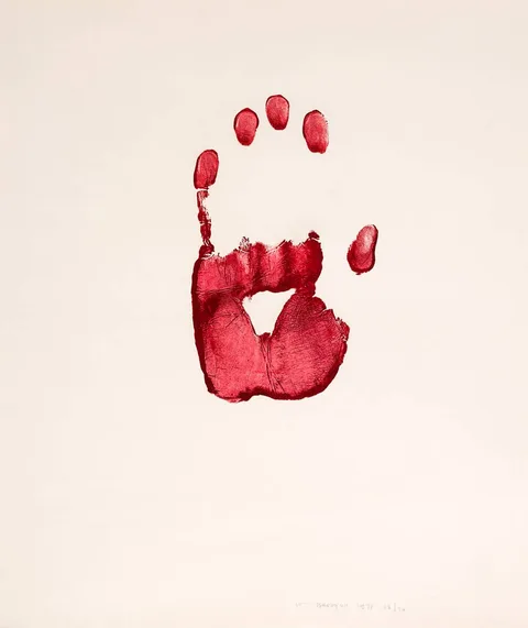 Louis le Brocquy, HAND, 1971, lithograph on hand made rag paper (no. 50 from an edition of 70) lithograph on handmade rag paper;