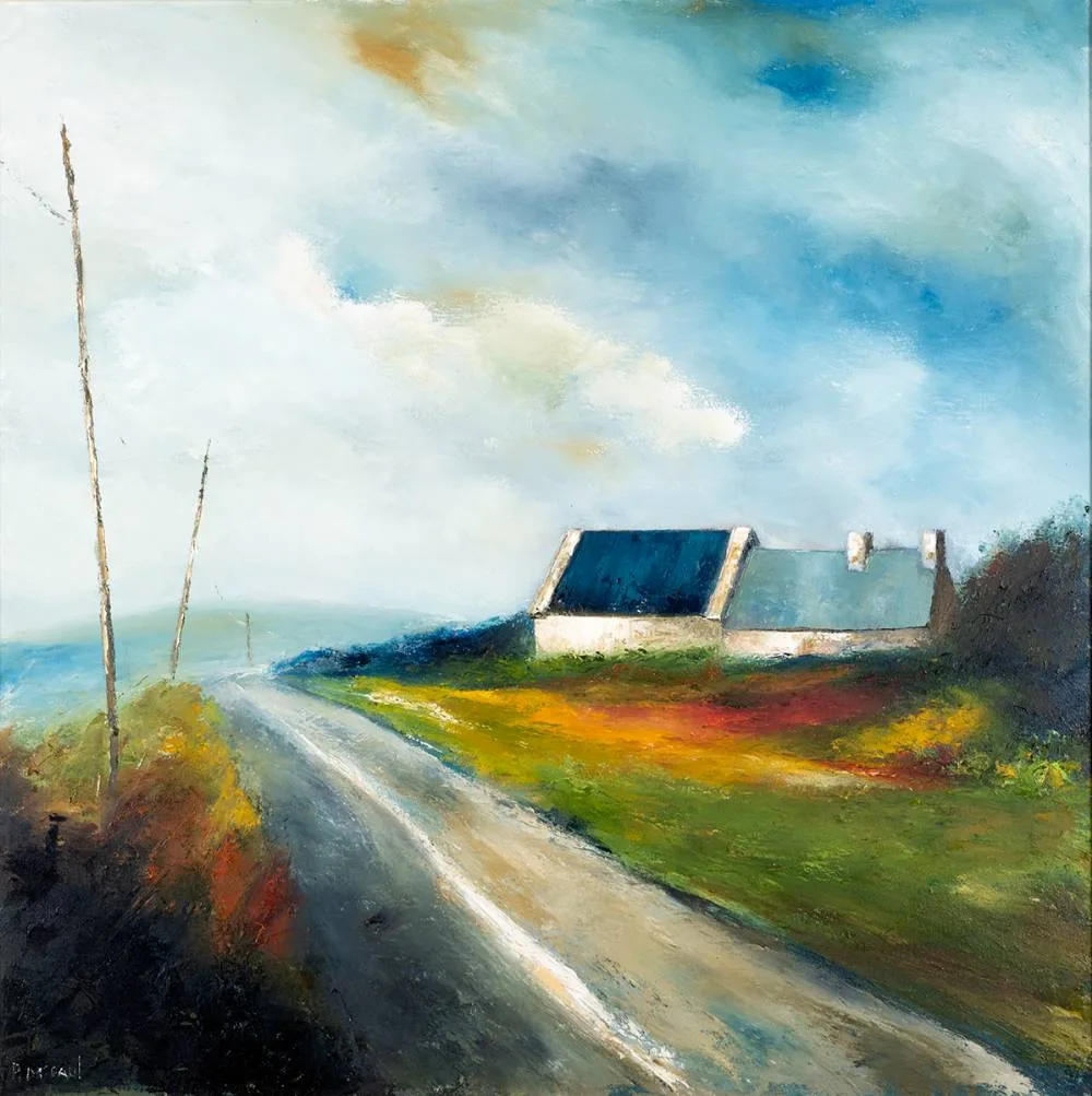 Padraig McCaul, THE DUGORT ROAD, ACHILL, COUNTY MAYO, 2014, oil on canvas