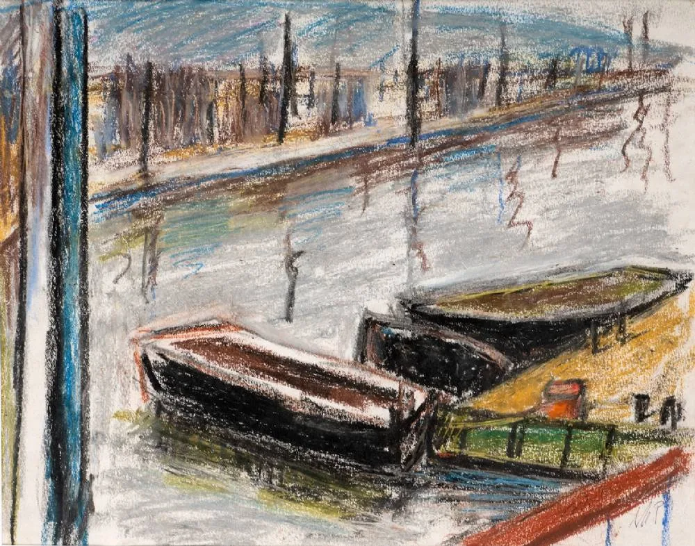 Moila Powell, HARBOUR, BANTRY, COUNTY CORK, crayon