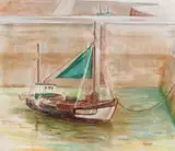 Barbara Warren, BOATS IN THE HARBOUR, HONFLEUR, FRANCE