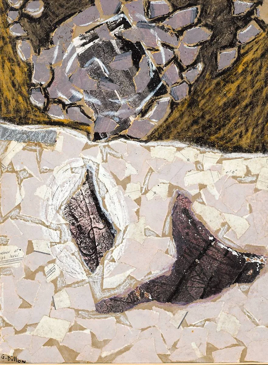 UNTITLED [COLLAGE] by Gerard Dillon, mixed media, sold Dec 2021