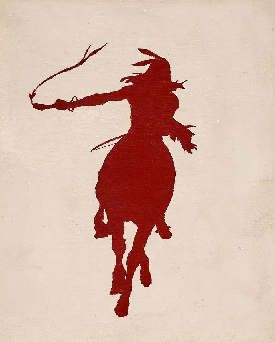 Blaise Drummond, INJUN RED, 1994, oil on board