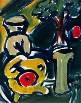 Elizabeth Cope, STILL LIFE WITH JUG AND VASE