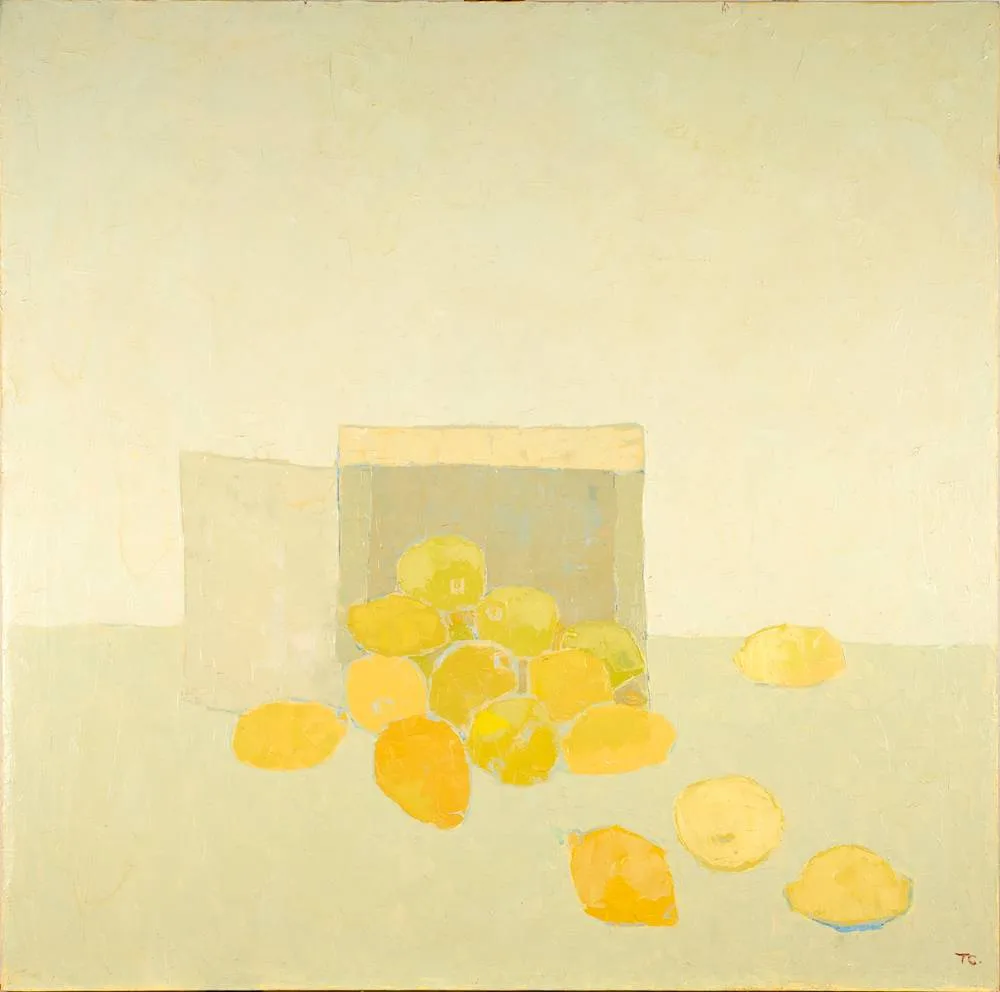 Terence Coyle, LEMONS, oil on canvas; (unframed)