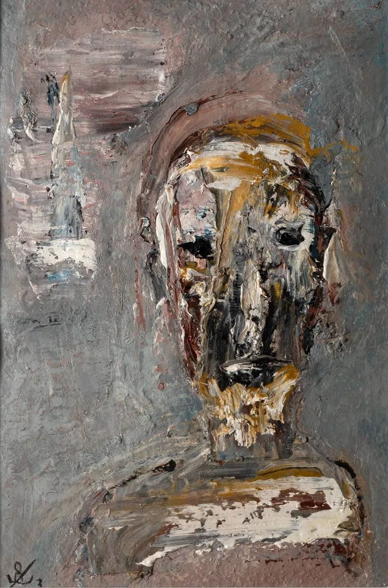 HALLWAY II by John Kingerlee, oil on board, sold Dec 2021