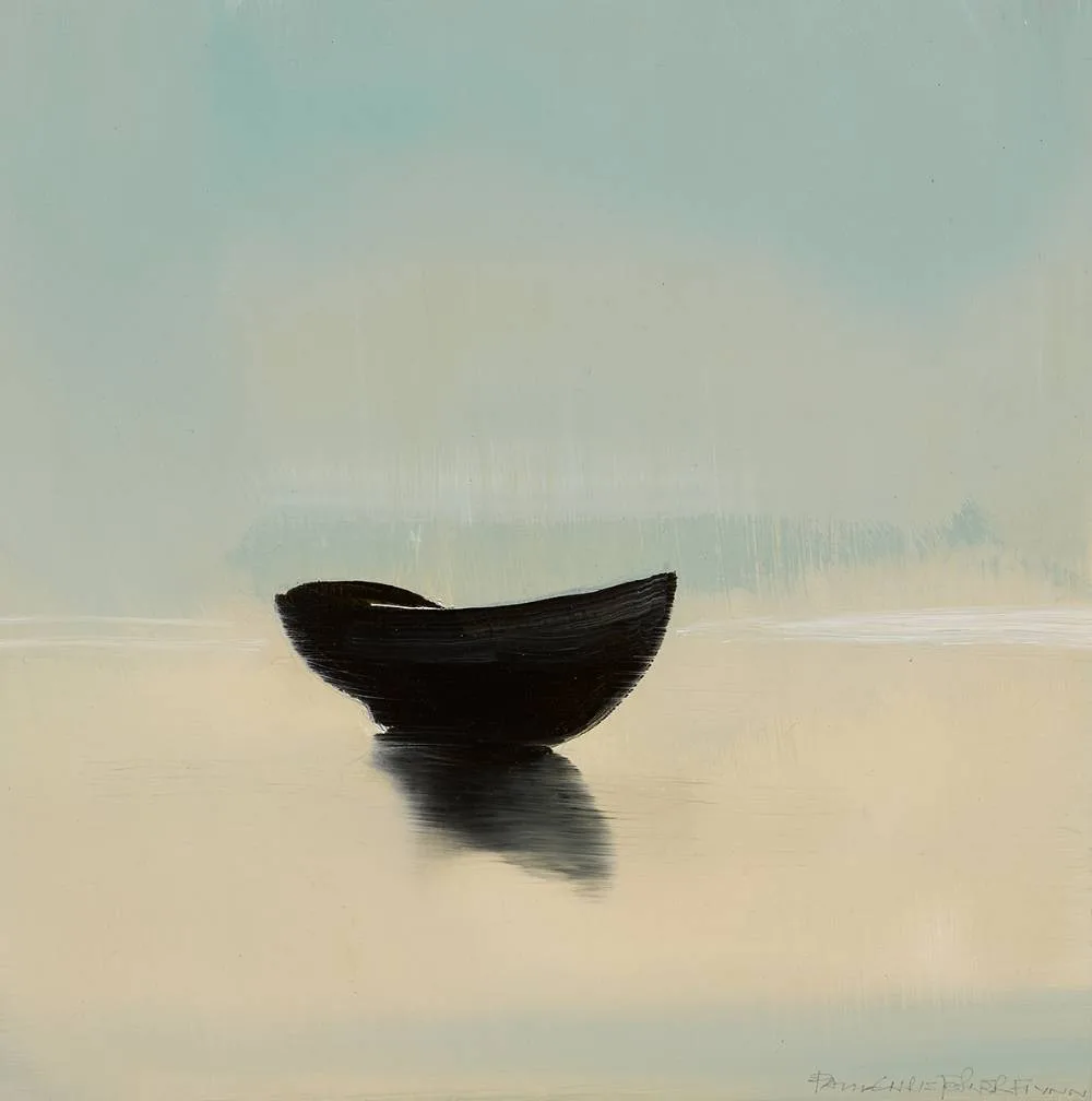 MEMORY BOAT by Paul Christopher Flynn, 2009, oil on board, sold Dec 2021