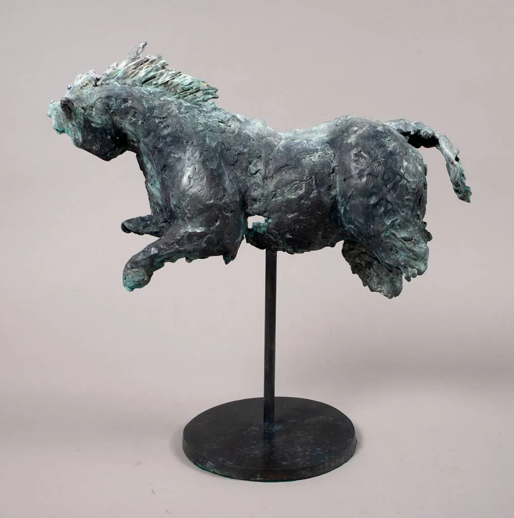 NIGHT RIDER by Catherine Greene, bronze; (unique), sold Dec 2021