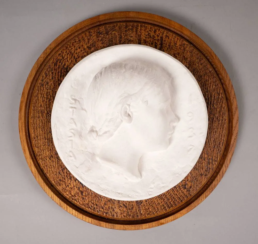 STASIA by Jerome Connor, 1937, plaster on wooden base, offered Dec 2021