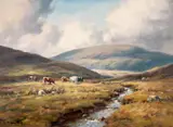 Charles McAuley, CATTLE IN A LANDSCAPE
