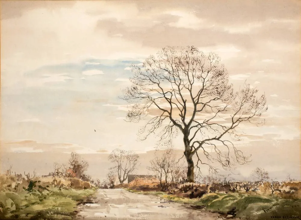 EARLY MORNING, COUNTY TYRONE by Frank Egginton, watercolour, sold Dec 2021