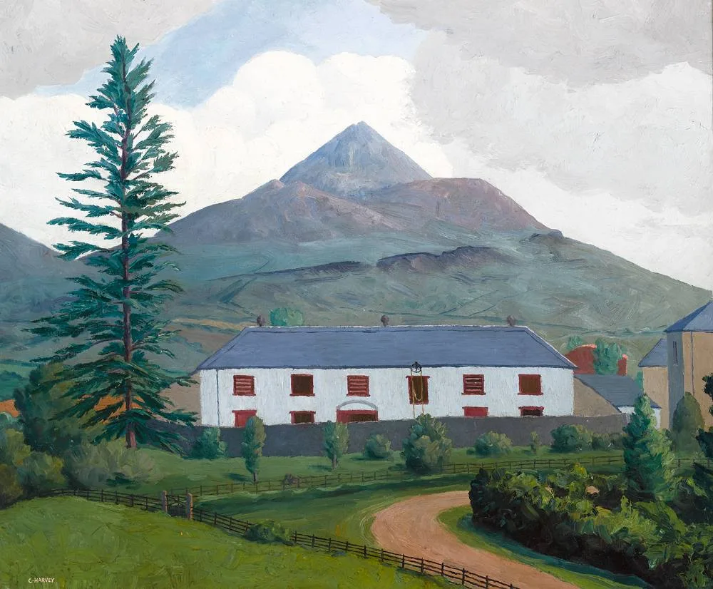 WICKLOW LANDSCAPE by Charles W. Harvey, oil on canvas, sold Dec 2021