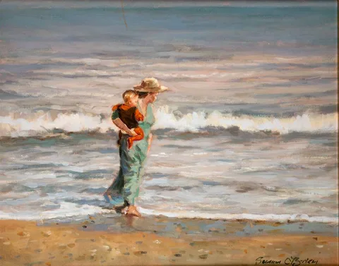 Senan O'Brien, NEW YEAR'S MORNING, oil on board