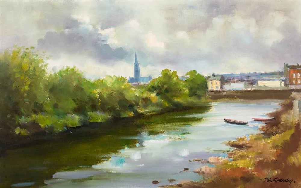 Tom Greaney, THE ABBEY RIVER, oil on canvas