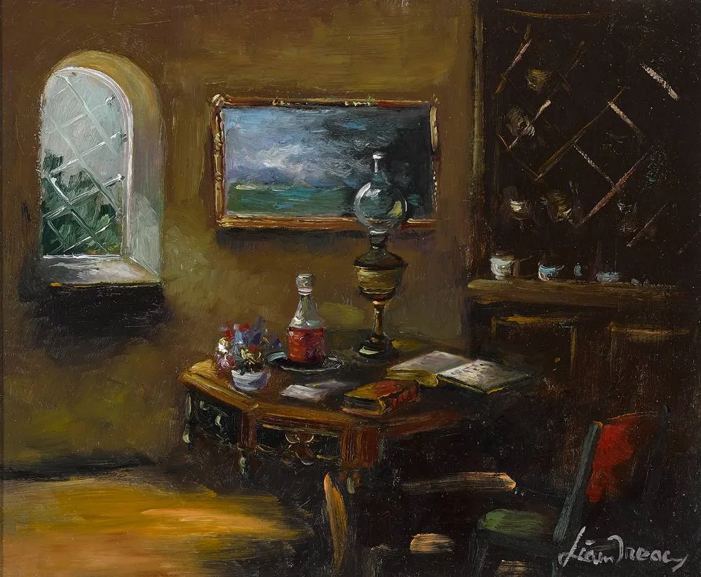 Liam Treacy, INTERIOR, 1981, oil on panel