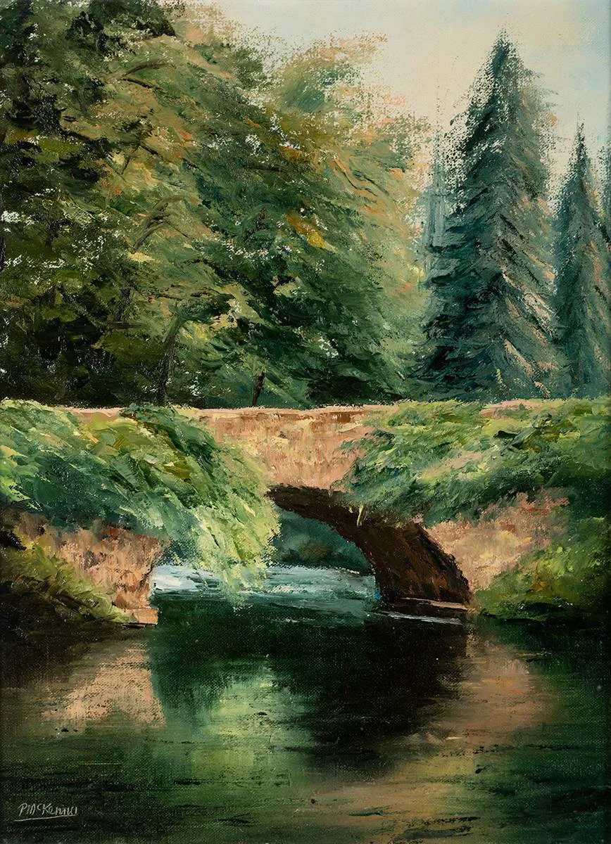SUMMER REFLECTIONS by Pat McKenna, 1991, oil on panel, offered Dec 2021